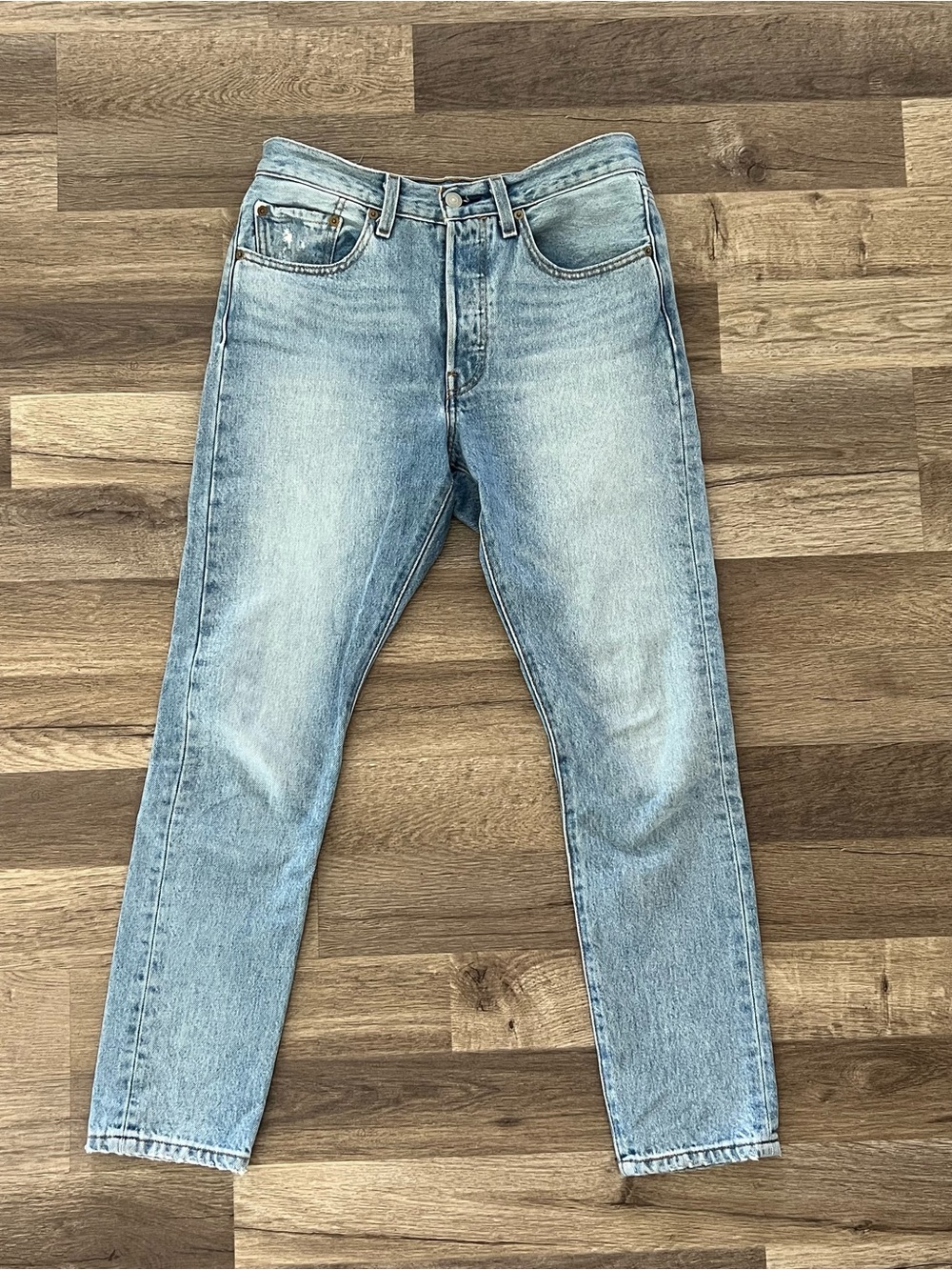 Levi's 501s Women's Light Blue Slim Straight Jeans -26